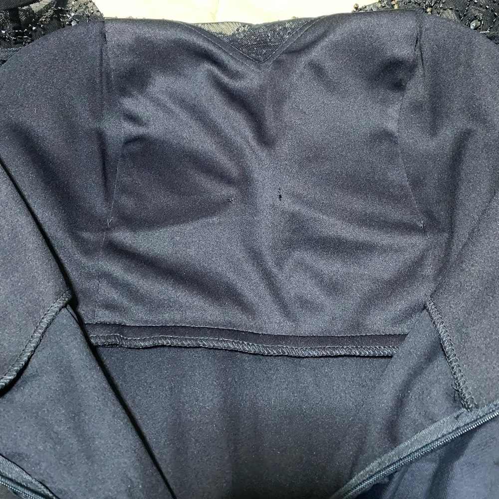 NWT Alex Apparel Elegant Evening Gown/MOB dark navy dress size 14W - Picture 5 of 16